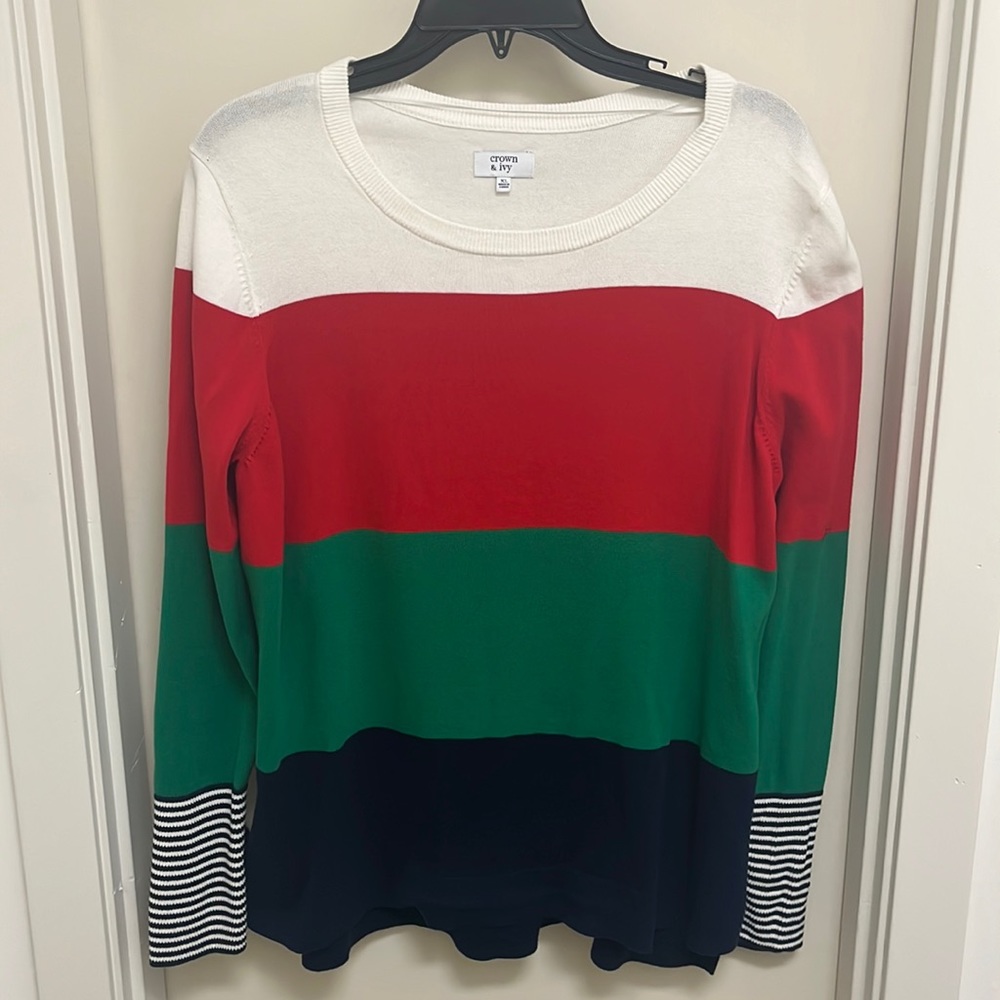 Crown and Ivy Striped Sweater